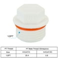 thumbnail image 3 of Unique Bargains 1/2PT PPR Pipe Fitting End Cap, 5 Pack Hex Male Water Tubing Stopper PPR Pipe Connector Plug, White, 3 of 6