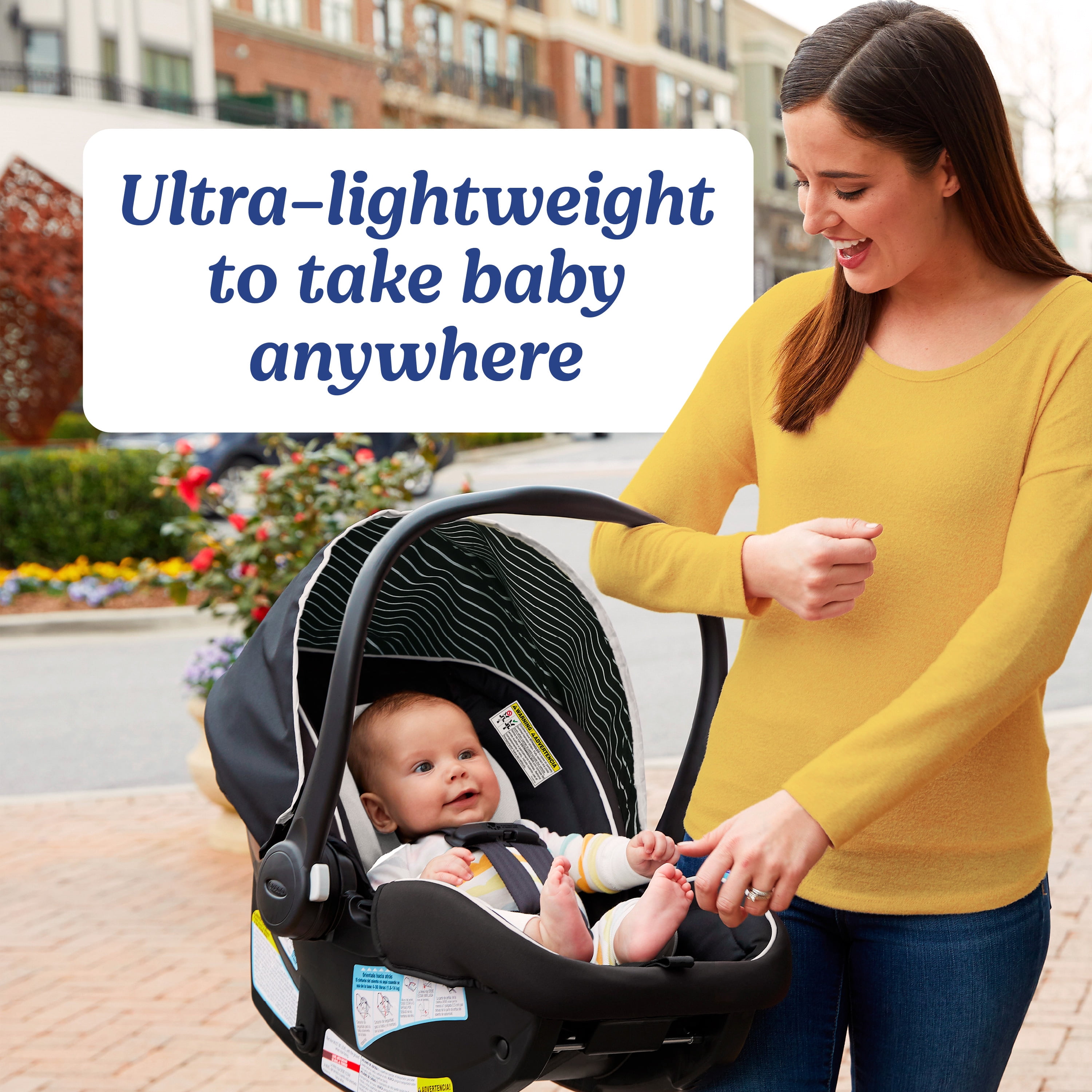 Graco SnugRide Lite LX Infant Car Seat, Lilac Mod, Purple