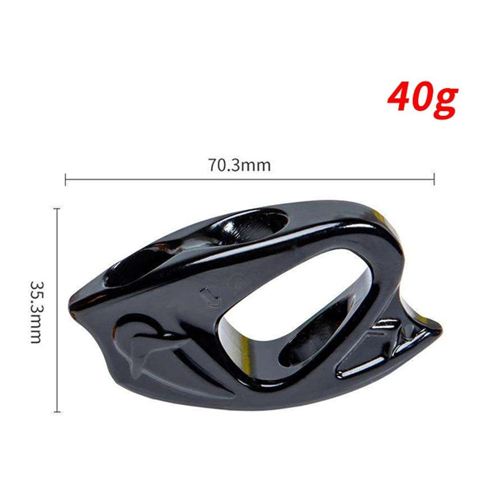 simhoa Rope Ascender Clamp Adjustable Self Locking Grip Lightweight Aluminum Rope Clamp Riser Clip for Rock Climbing Rappelling Arborist Gear Suitable for Outdoor Protection Training Black