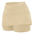 thumbnail image 5 of HOMADLES Girls Tennis Skirt Elastic Waist A-line Athletic Skirt Casual Print Girls Sports Short Skirts Fashion Skirt Beige 6 T, 5 of 6