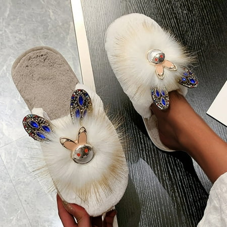 

Keep Shoes Home Cartoons Flat Women Warm SlipOn Women s Slippers Furry Slippers Women s Slipper Note Please Buy One Or Two Sizes Larger