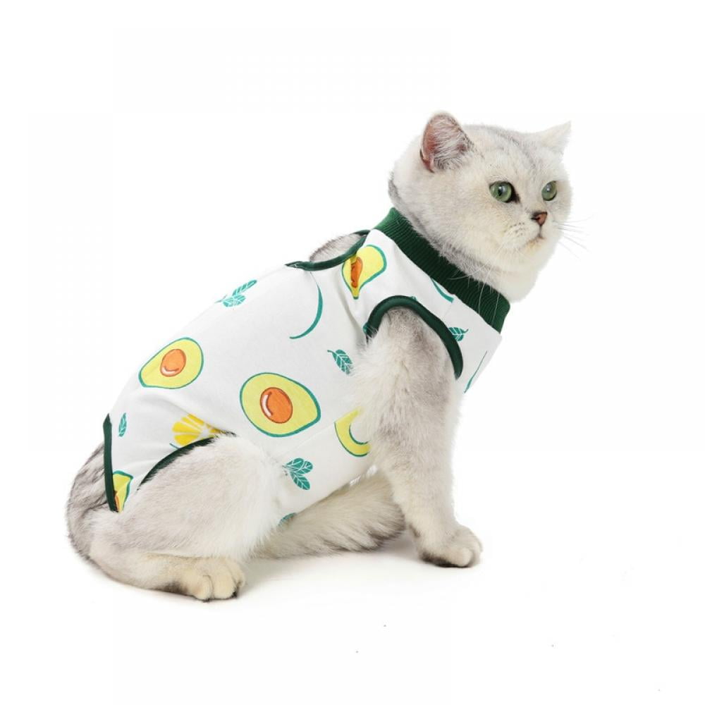 Small, Purple E-Collar Alternative Professional Cat Surgery Recovery Suit Soft Kitten Spay Recovery Suit Prevent Licking Wounds Cat Recovery Suit for Abdominal Wounds 