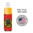 thumbnail image 4 of Pug Christmas Wreath Ultra Hugger for slim cans, 4 of 6
