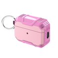 thumbnail image 1 of SaniMore for AirPods Pro 2nd Generation 2022 Case, Rugged PC & Soft TPU Armor Full-Body Cover Built-in Keychain Military Grade Shockproof Protective Shell for AirPods Pro Gen 2, Rose+Pink, 1 of 7