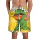 thumbnail image 1 of Fotbe T-Rex Playing Football Trajes de Baño Estampados para Hombre, Shorts de Verano de Secado Rápido, Ropa de Playa, Bañadores-Medium, 1 of 6