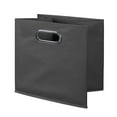 thumbnail image 4 of Niche Cubo Storage Organizer Open Bookshelf Set- 6 Cubes 3 Canvas Bins- White Wood Grain/Grey, 4 of 6