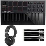 MPK Mini MK3 25-Key USB Keyboard Pad Controller Black, Software & Headphone