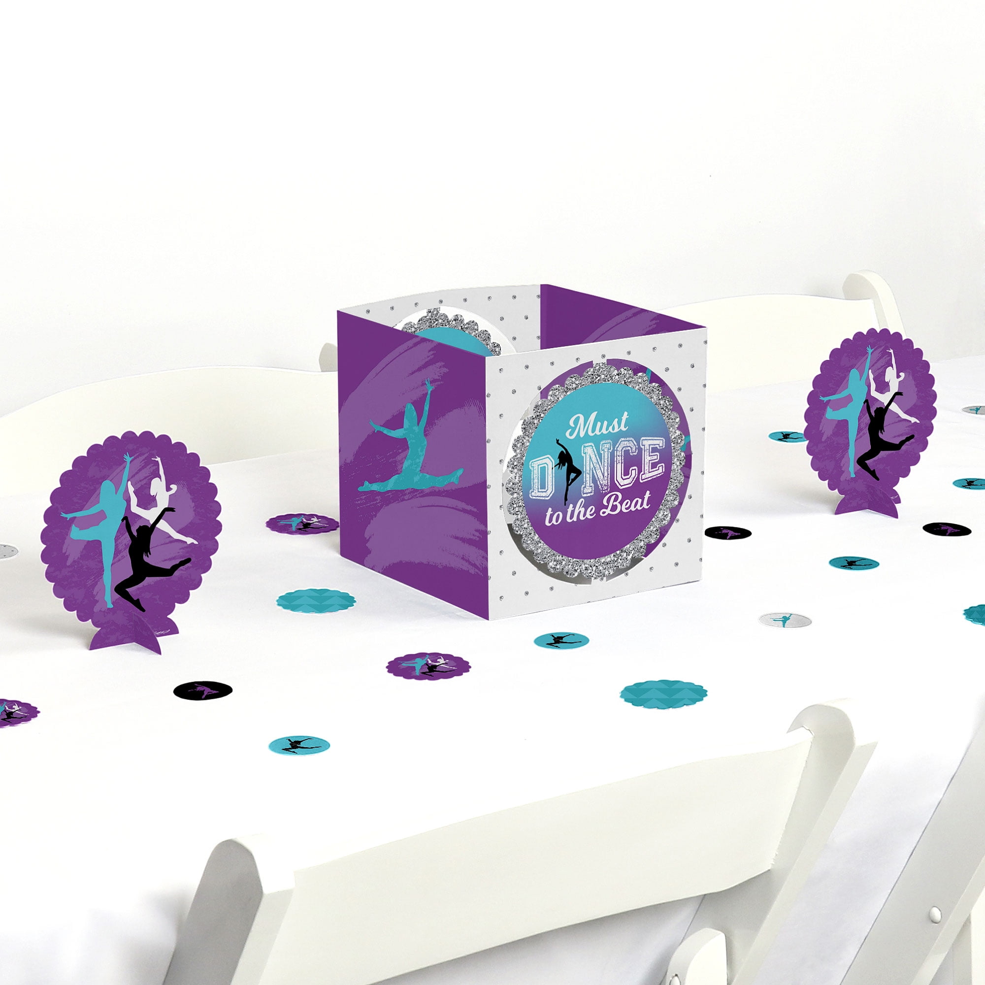 Must Dance to the Beat Dance Birthday Party or Dance Party Centerpiece & Table Decoration