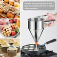 thumbnail image 5 of Auckpure Commercial-Grade Stainless Steel Pancake Batter Dispenser - Heavy Duty, 5 Multi-Caliber Nozzles, for Pancakes, Waffles, Cupcakes, Donuts, Takoyaki (40 oz), 5 of 6