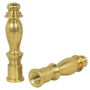 Westinghouse 2 In. Brass Lamp Finial (2-Pack) 70130