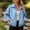 Blue, variant on Women's Outdoor Waterproof Windbreaker Jacket for Hiking Camping Fitness Yoga Sports Shower Proof Spring Fall Wine XL