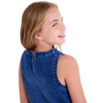 thumbnail image 2 of U.S. Polo Assn. Girls Knit Denim Top, Sizes 4-18, 2 of 4