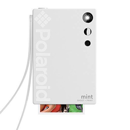Polaroid POL-SP02W Mint Instant Print Digital Camera (White), Prints on Zink 2x3 Sticky-Backed