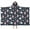 Dark Blue Ballerina, variant on Beige Princess Carriage Pattern Hooded Bath Towel,50"x30" for Ages 3 To 12 Kids, Quick Dry Lightweight Soft Microfiber Hood Beach Towel Cover Up for Kids