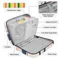 thumbnail image 4 of Haosy Accordion File Organizer Zipper Binder 500 Sheet 6-Tab Expanding File Folder Multi-Pocket 1.2 Inch 3 Ring Abstract Pastel Floral Flower, 4 of 7