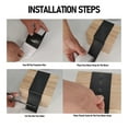 thumbnail image 3 of Faux Wood Beam Strap, 5FT PVC Leather Flexible Beams  Hiding Strap, Self Adhesive Decorative Wood Beams Metal Look Strap, Ceiling Beam Strap for Architectural Cabin Shutter, 3 of 7