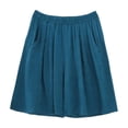 thumbnail image 5 of Women's Plus Size Solid Shorts with Pockets Elastic Waist Casual Summer Bottoms, 5 of 6