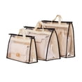 thumbnail image 2 of Transparent Anti-dust Purse Storage Bag Handbag Organizer Dust Cover Bag with Zipper and Handle Space-Saving Storage Bag, 2 of 7