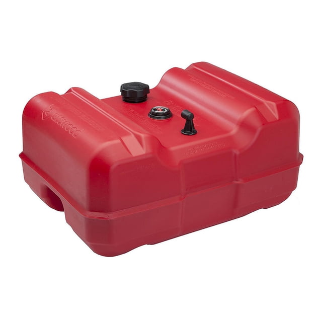 Tanque de combustible portátil Attwood Marine de 45 litros con manómetro, 12 galones