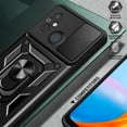 thumbnail image 6 of for Xiaomi Redmi 12C 4G Case with Slide Camera Cover for Men, Military Grade Drop Protective Phone Cover Case with Ring Kickstand for Xiaomi Redmi 12C 4G /Redmi 11A 4G SJ Blue, 6 of 10