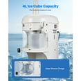 thumbnail image 3 of VEVOR Commercial Ice Shaver Crusher, 220lbs/hr Electric Fluffy Ice & Snow Cone Machine, 250W 1500RPM Tabletop Fluffy Shaved-Ice Machine for Parties Events Snack Bar, Home and Commercial Use (White), 3 of 9