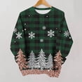 thumbnail image 6 of Purcolt Women's Christmas Sweatshirt Casual Crew Neck Loose Fit Long Sleeve Pullover Tops Ladies Fall Fashion Comfort Sweaters Outfits, 6 of 7