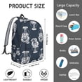 thumbnail image 3 of Crustacean Seafood Marine Ocean Travel Backpack – Lightweight Student Backpack with Nautical Beach Design, Comfortable Carrying, and Anti-theft Features for Daily Use and Short Trips, 3 of 5