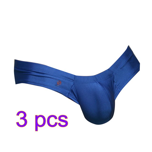 Ropa interior de cintura baja para hombre sexy Bolsa de pene Calzoncillos bóxer finos Calzoncillos de color sólido 3 piezas Monstrate FS5909-18×3