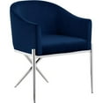 thumbnail image 1 of Meridian Furniture Xavier Navy Velvet Dining Chair, 1 of 7