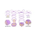 thumbnail image 3 of BLISSFUL STEP Women's Heels Knot Lace Up Strappy Square Toe Kitten Heel Sandals  Purple 6, 3 of 6