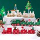 thumbnail image 3 of Adornos de tren de Navidad de plástico para niños, decoración de fiesta para hornear, Mesa del hogar, regalos de Año Nuevo, manualidades de Papá Noel, 3 of 4