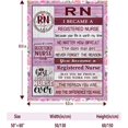 thumbnail image 4 of Registered Nurse Gifts for Women, Registered Nurse Appreciation Gifts, Registered Nurse Week Gifts for RN, Nurse Graduation Gifts for RN, Christmas Birthday Gifts for RN Blanket 50 * 60, 4 of 6