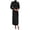 Black, variant on BTFBM Womens Mock Neck Satin Dress Spring Summer Long Sleeve Lightweight Formal Wedding Party Maxi Cocktail Dresses