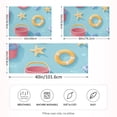 thumbnail image 2 of Yayeee Pillowcase Standard Size Set of 2 Satin Wrinkle Resistant Pillow Case, Pink Beach Toys Pattern, 2 of 7