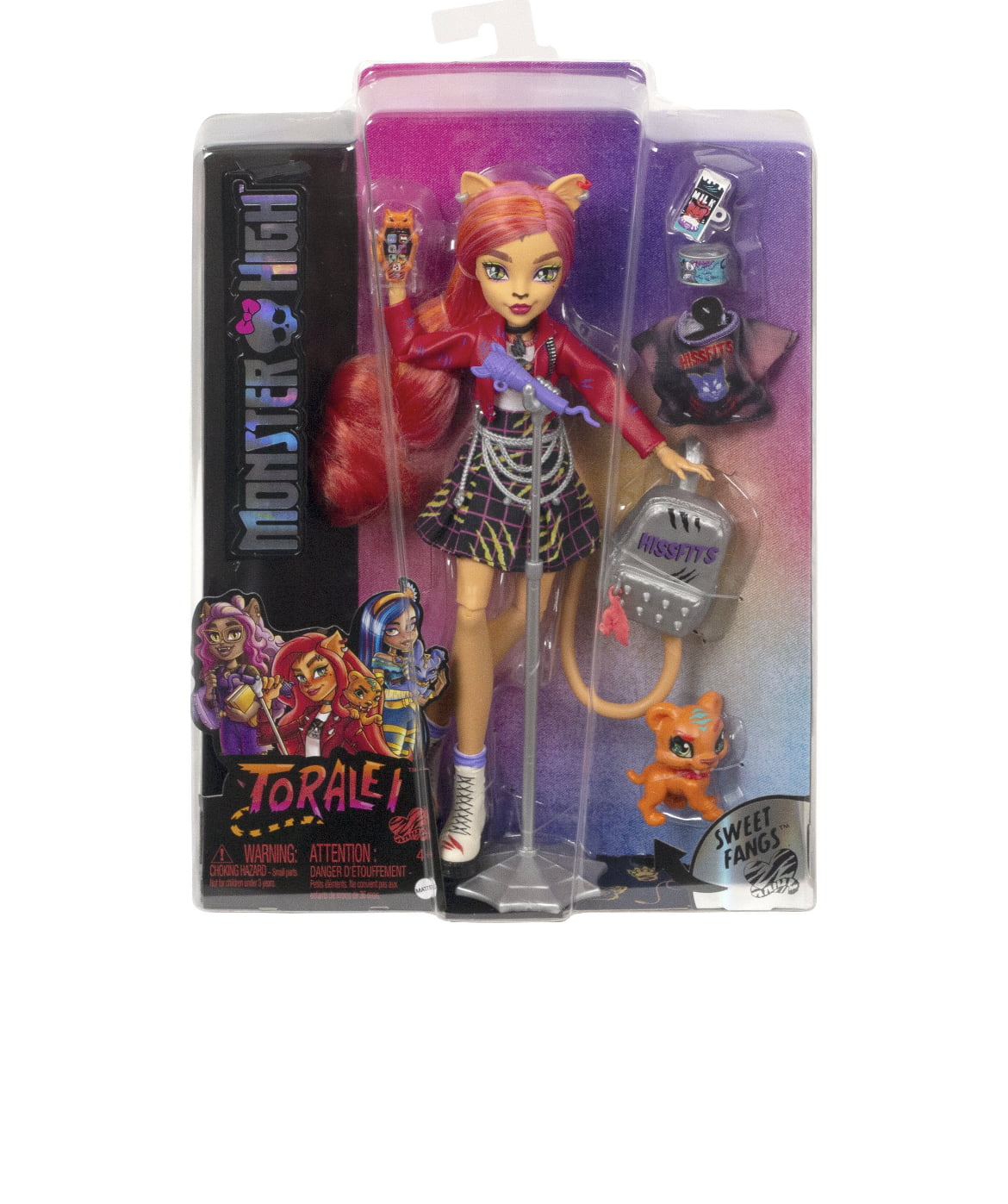 Monster High G3 Toralei Doll, Generation 3 Monster High Doll 2022