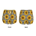 thumbnail image 6 of Goofa Sunflowers Printed Women 2 in 1 Running Shorts,Quick Dry Athletic Workout Shorts,High Waisted Athletic Shorts with Liner Pockets-X-Large, 6 of 9