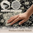 thumbnail image 6 of ODIKA 3'x5' Washable Accent Rug Foyer Traditional Botanical Symmetrical Layout Delicate Entryway for Bedside, Nursery Room, Pet Friendly & Non-Shedding, 6 of 7