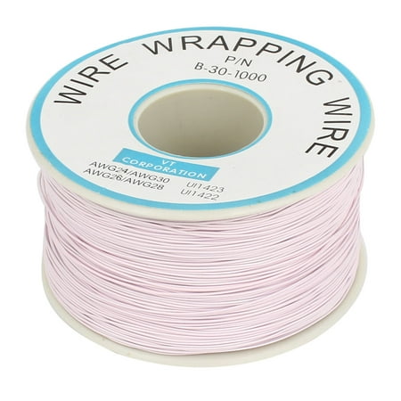 Unique Bargains PCB Solder 0.203mm Core Dia Wire Wrapping Wrap 250M 30AWG Light