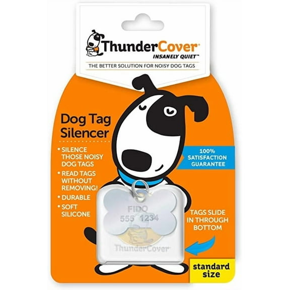 ThunderCover Dog Tag Silencer - Clear