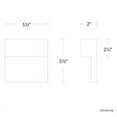 thumbnail image 7 of WAC Lighting Balance 6" LED 4000K Aluminum Indoor/Outdoor Wall Light in Chrome, 7 of 7