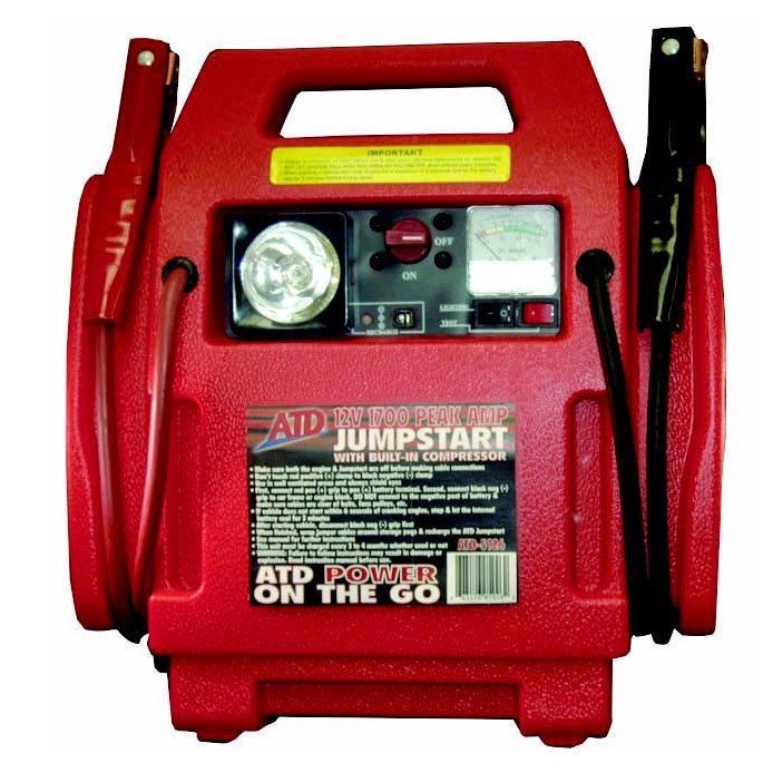 ATD 5926 12V 22 Ah Battery Jump Starter with BuiltIn Air Compressor