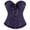 A1_Dark Purple, variant on VISALY Bustier Cute Corset Tops Women Tank Bodysuit Overbust Plus Size Lace Up Push Up Strapless Corset Going Out Tank Tops Casual Vintage Waist Cincher Bustier for Party Halloween Costume Blue L