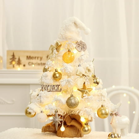 

Naughtyhood Christmas 2022 Mini Artificial Christmas Trees Xmas Desktop Decoration Tree Set锛孴abletop锛學ith LED Lights For Christmas Tabletop Decorations Home Decor Clearance