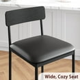 thumbnail image 3 of Dining Table Set for 2, Small Kitchen Table with 2 Upholstered Chairs, Compact Kitchen Table Set with 3-layer Side Storage Shelf for Small Space, Apartment, 3 of 7