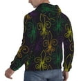 thumbnail image 4 of Bingfone Mardi Gras Carnival Men'S Drawstring Hoodie Long Sleeve Pocket Sweatshirts-4x-Large, 4 of 9