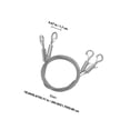 thumbnail image 2 of Raindrops 2Pcs Stainless Steel Picture Hanging Wire Rope Durable Adjustable Silver Wire Hook Hangers, 2 of 7