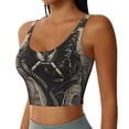thumbnail image 2 of Balery Vintage Ram Pilot Sujetadores deportivos con espalda cruzada para mujer, acolchados, sin costuras, de alto impacto, ideales para yoga, gimnasio, entrenamiento y fitness.-X-Large, 2 of 8