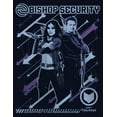 thumbnail image 2 of Girl's Marvel Hawkeye Kate Bishop Security  Graphic Tee Navy Blue Large, 2 of 4