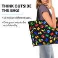 thumbnail image 4 of Autism Awareness Women's Tote Bags Reusable Grocery Shopping Bag Foldable for Beach Gym Work Daily Carry All, 4 of 6