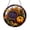 Acrylic 3.5 Inch, variant on Fall Harvest Cornucopia Scene Stained Glass Window Hanging, Decorative Seasonal Suncatcher Art Accent